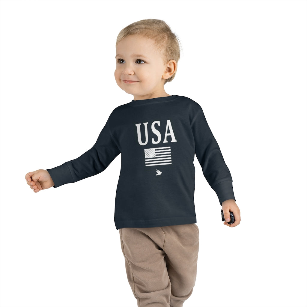 USA Toddler Long Sleeve Tee