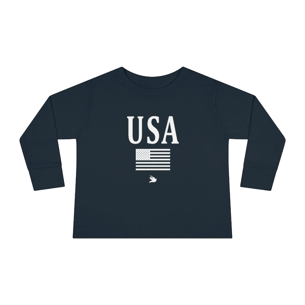 USA Toddler Long Sleeve Tee