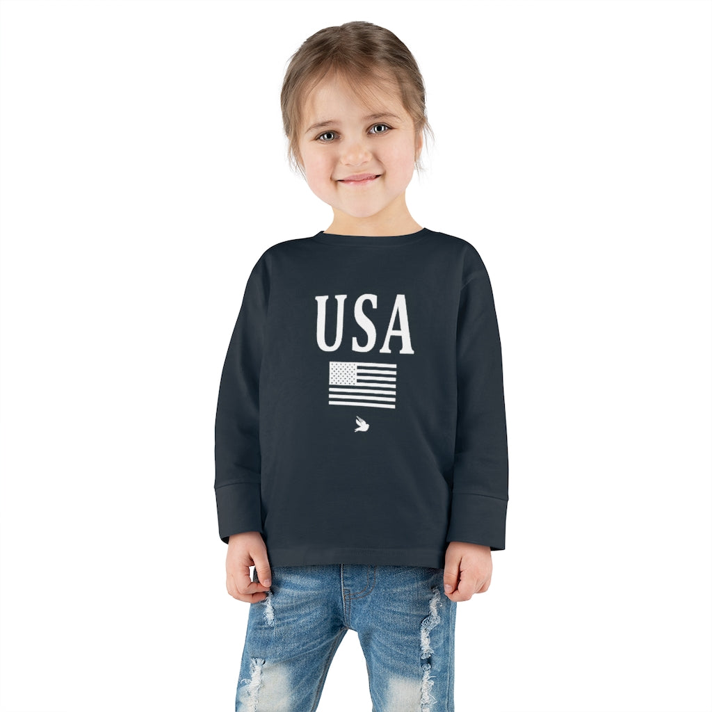 USA Toddler Long Sleeve Tee