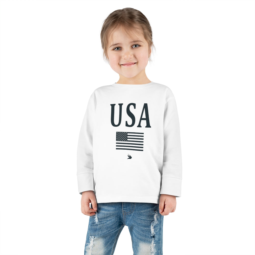 USA Toddler Long Sleeve Tee